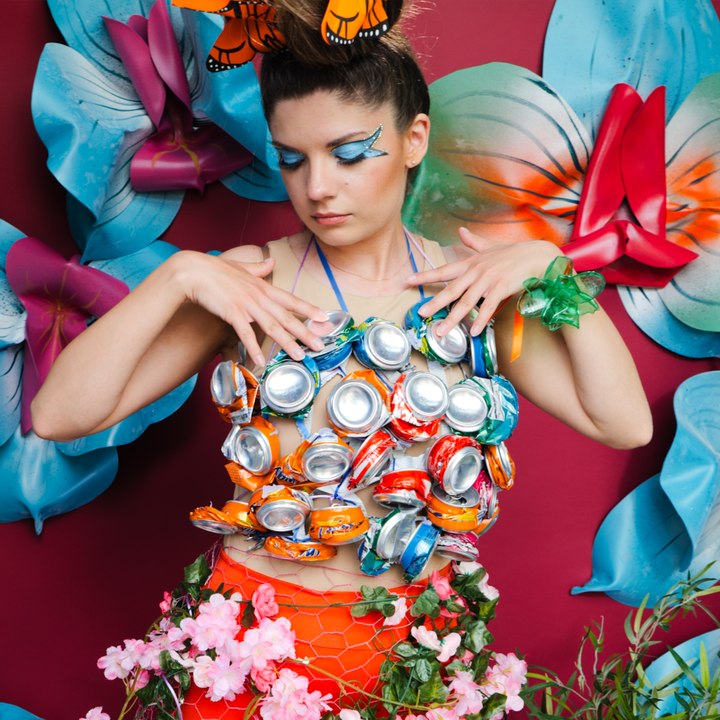 DIY upcycled butterfly dress! 🦋✨ #wowcube #challenge