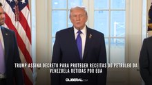 Trump assina decreto para proteger receitas do petróleo da Venezuela retidas por EUA
