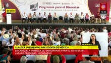 Sheinbaum encabeza entrega de Programas para el Bienestar en Michoacán