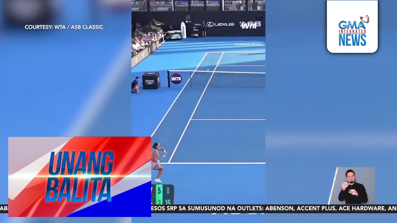 PH tennis player Alex Eala, nagpasalamat kasunod ng pagtatapos ng kaniyang laban sa 2026 ASB Classic | Unang Balita
