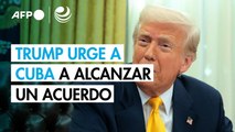 Trump dice a Cuba que alcance 