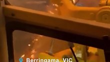 Ordinary Aussie uses heavy machinery to fight bushfires