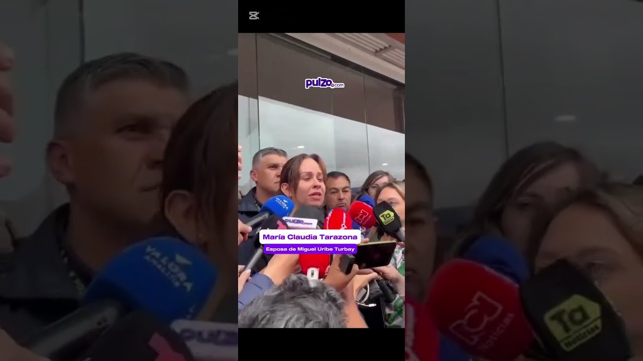 "Miguel sigue luchando fuertemente por su vida" María Claudia Tarazona, esposa de Miguel Uribe.