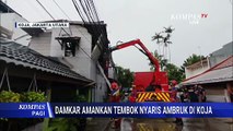 Hujan Deras, Tembok Rumah di Koja Jakarta Utara Nyaris Ambruk | KOMPAS PAGI