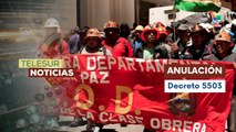 COB y gobierno de Bolivia acuerdan abrogar el Decreto 5503