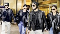 Deepika Padukone & Ranveer Singh Seen Hand-In-Hand At Airport, Back To Mumbai From New York