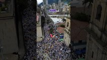 Así se vio desde el aire la marcha por salud de Miguel Uribe en Bogotá | Pulzo