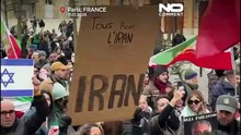 Tausende in Paris unterstützen iranische Protestierende und den Exil-Kronprinzen