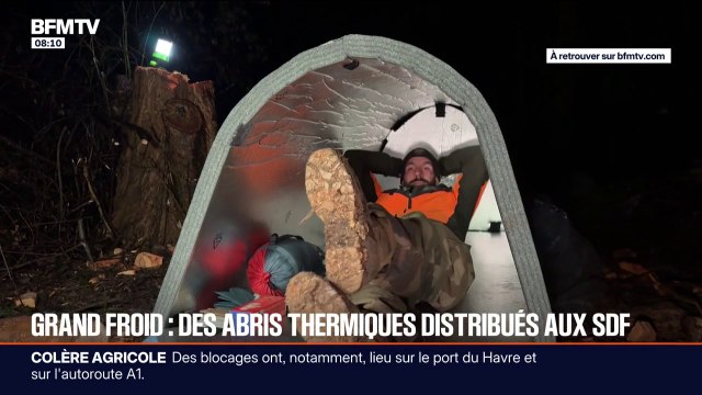 C'est un hiver où on a particulièrement froid : à Colmar, des abris thermiques distribués aux sans-abri