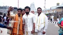 Tamil Hero Arun Vijay Family Visuals at Tirumala