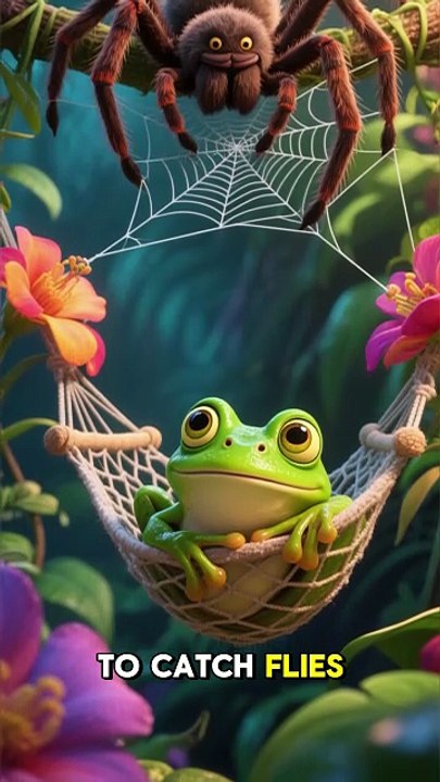 The Spider That Keeps Frogs as Pets 🕷️🐸