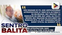 Unprogrammed appropriations, isang 'safety net' at hindi ‘political fund,’ ayon sa DBM