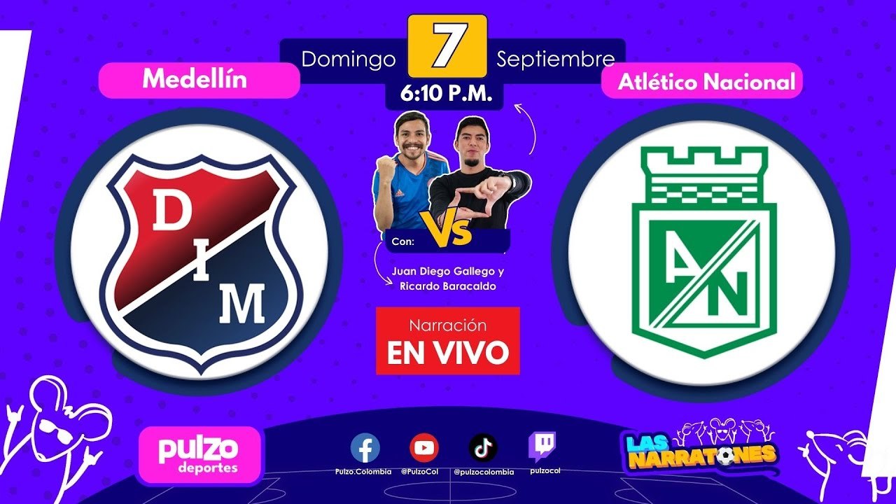 🔴 EN VIVO: Medellín vs Atlético Nacional | Fecha 10 Liga BetPlay 2025 | Pulzo Deportes