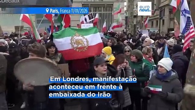 Protestos nas principais cidades europeias contra repressão a manifestantes no Irão