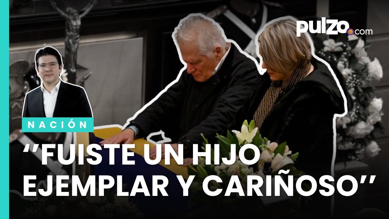 El padre de Miguel Uribe, en el Congreso frente al féretro de su hijo| Pulzo