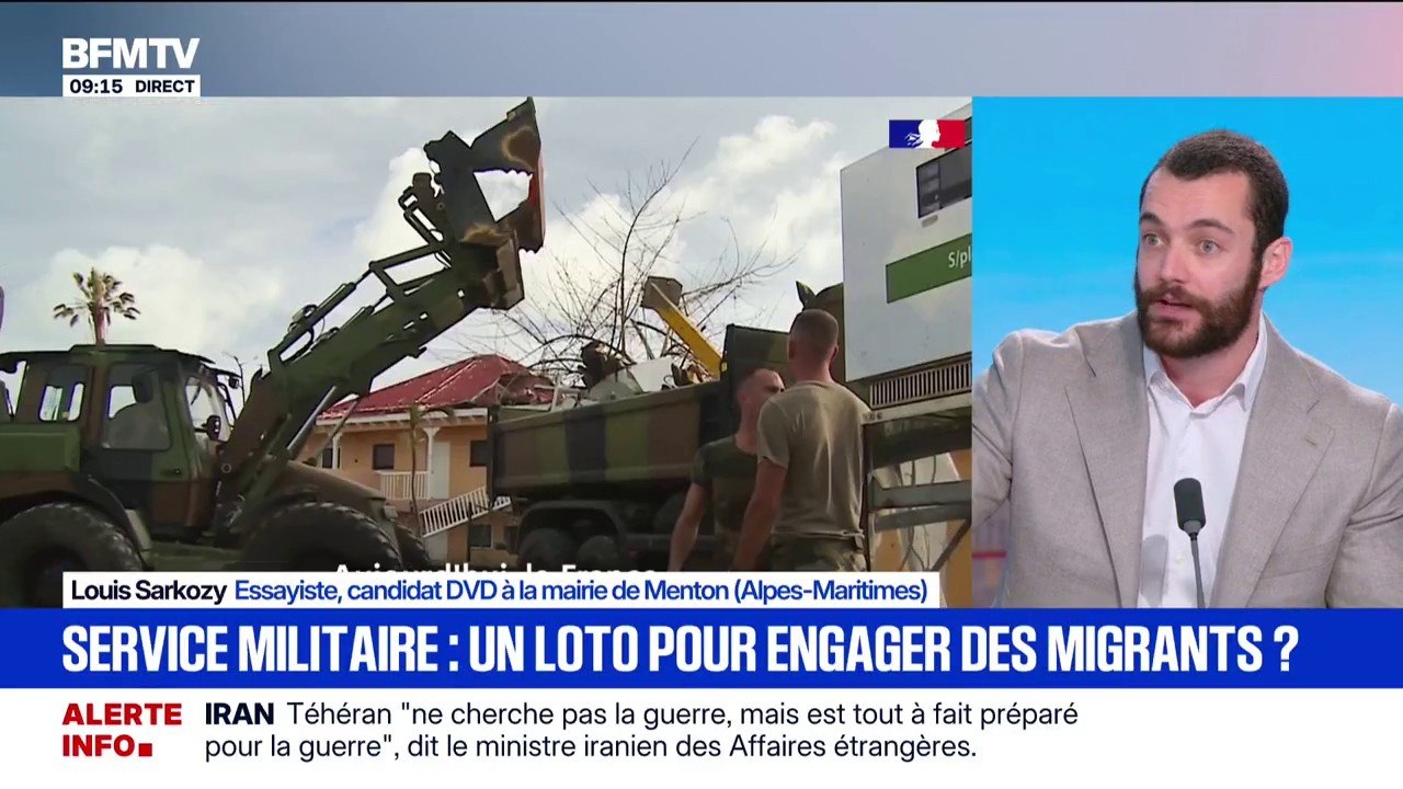 "L'armée est un vecteur d'assimilation": Louis Sarkozy propose d'obliger "10% des nouveaux migrants légaux" à participer au nouveau service militaire
