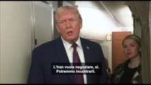 Trump dopo minacce di un'azione militare: l'Iran vuole negoziare