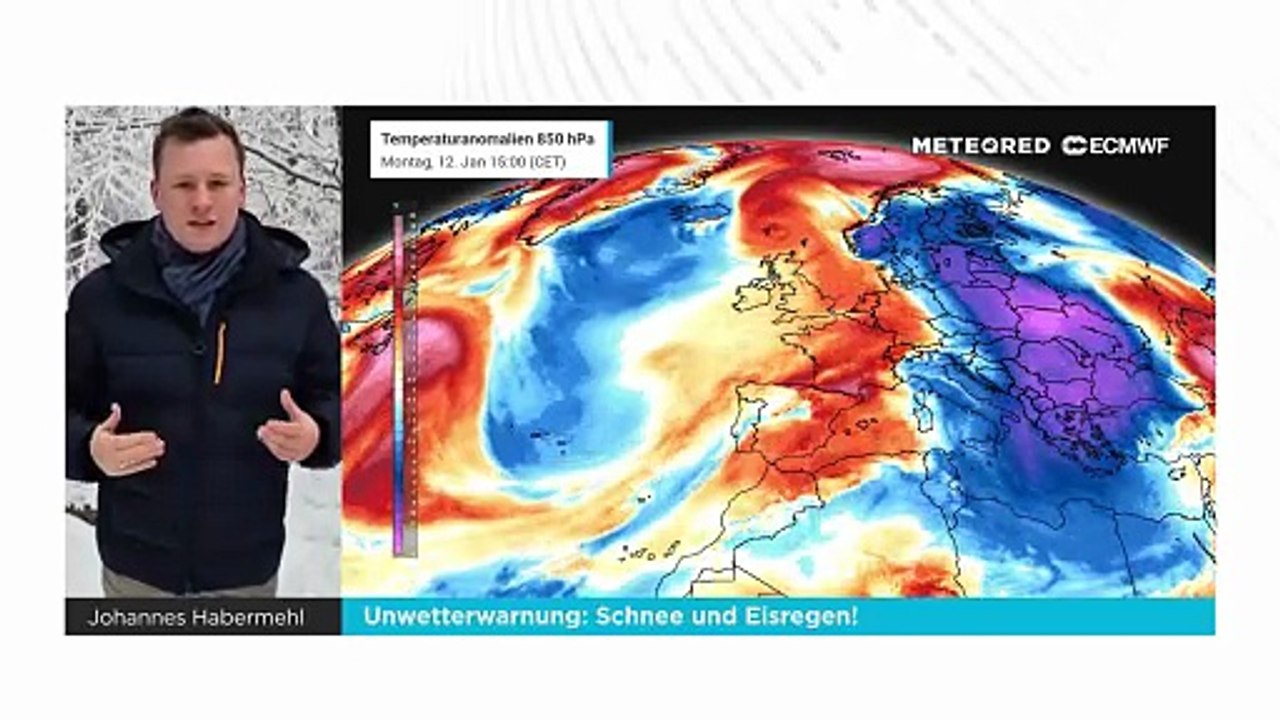 Schnee- und eisregenfront über deutschland - danach wird es erstmal wärmer!