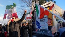 Camión embiste a una manifestación en Los Ángeles en apoyo a las manifestaciones contra Irán