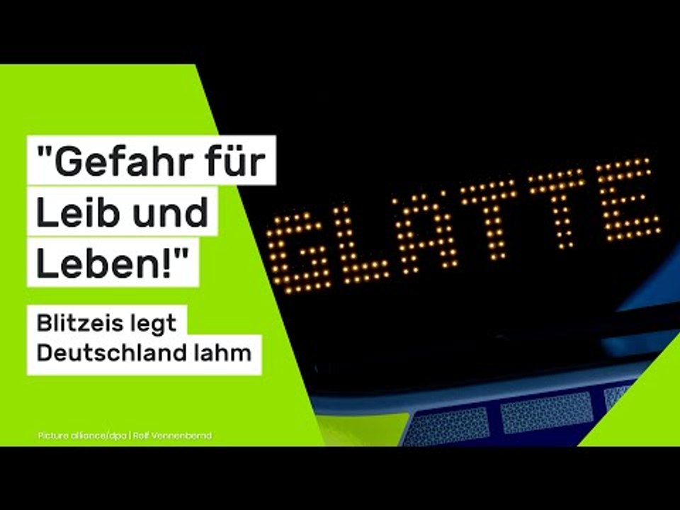 Unwetter-Alarm am 12.01.2026: "Gefahr für Leib und Leben!" Blitzeis legt Deutschland lahm