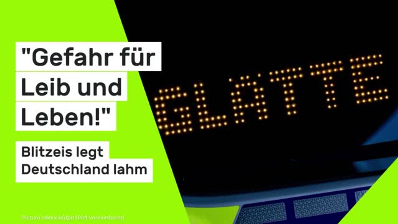 Unwetter-Alarm am 12.01.2026: 'Gefahr für Leib und Leben!' Blitzeis legt Deutschland lahm