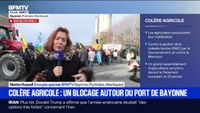 Le port de Bayonne bloqué par des syndicats agricoles, dont la Confédération Paysanne, ELB et MODEF