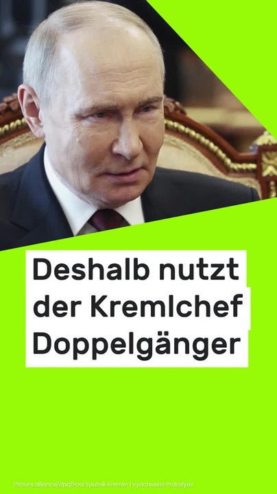 No Glomex Wladimir Putin: Ex-Geheimdienstchef sicher - deshalb nutzt der Kremlchef Doppelgänger