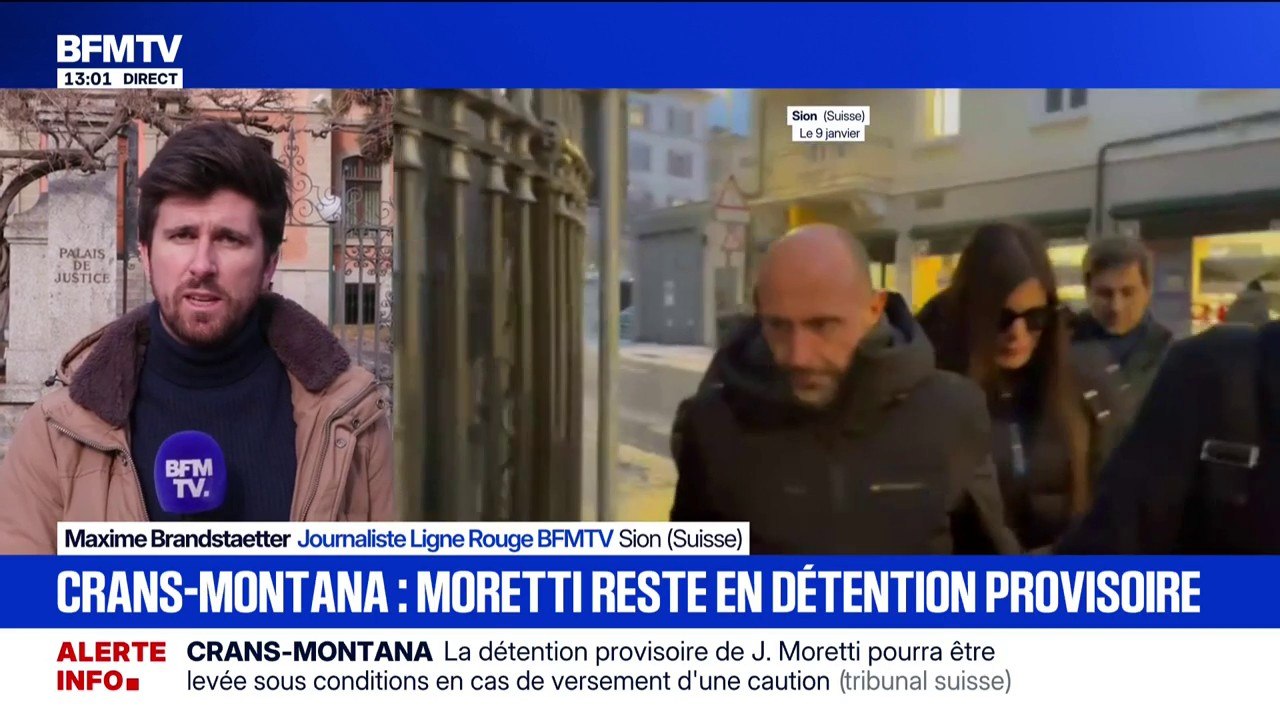 Incendie de Crans-Montana: la justice suisse ordonne le placement en détention provisoire du gérant du bar