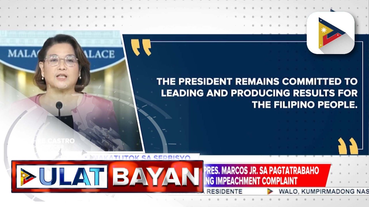 Malacañang, iginiit na nakatutok si PBBM sa pagtatrabaho at pagseserbisyo sa Pilipino