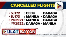 Ilang flights patungo at palabas ng Bicol, kanselado na dahil sa patuloy na volcanic activity ng Bulkang Mayon