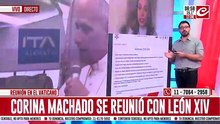 En medio de la crisis en Venezuela, Corina Machado se reunió con el Papa León VIV