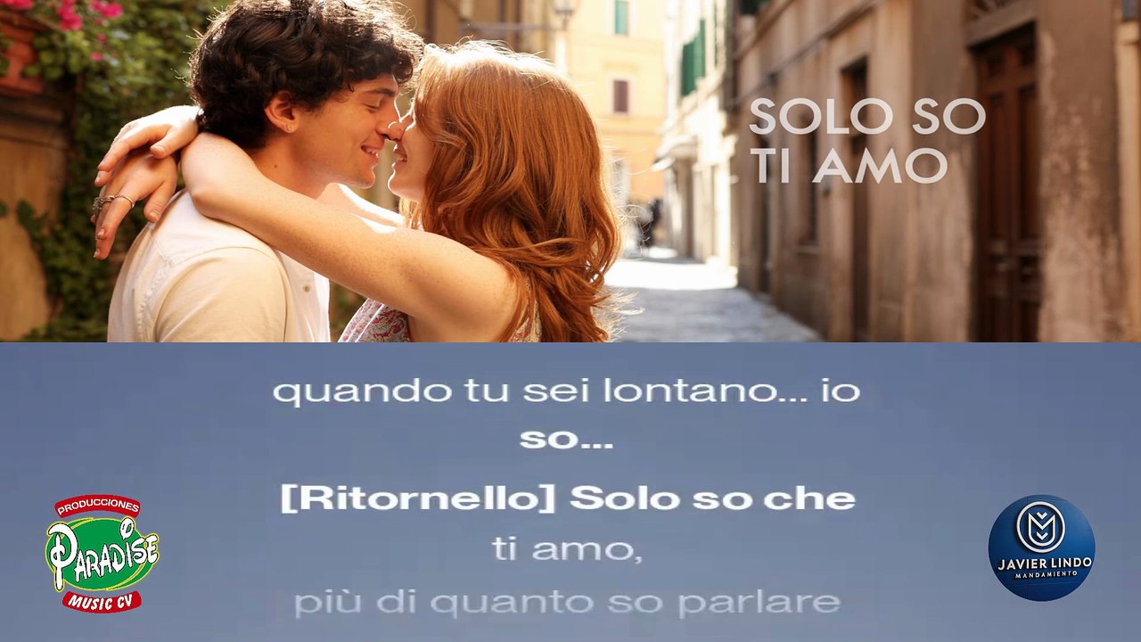 SOLO SO CHE TI AMO AUTOR JAVIER LINDO M.