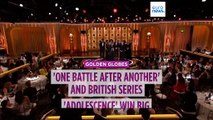 Golden Globes 2026: 'One Battle After Another' and British series 'Adolescence' win big