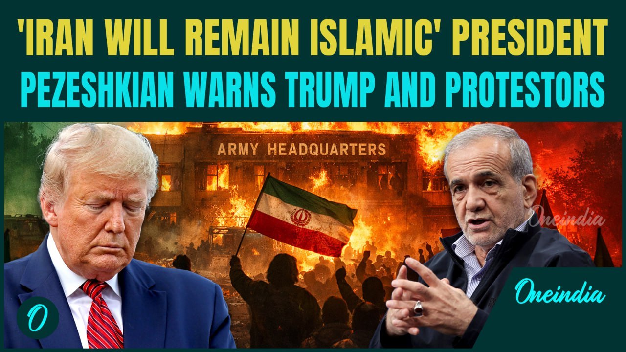 Iran Protests Update: ‘Always Islamic’ Pezeshkian WARNS Trump, Labels Protesters ‘Terrorists’