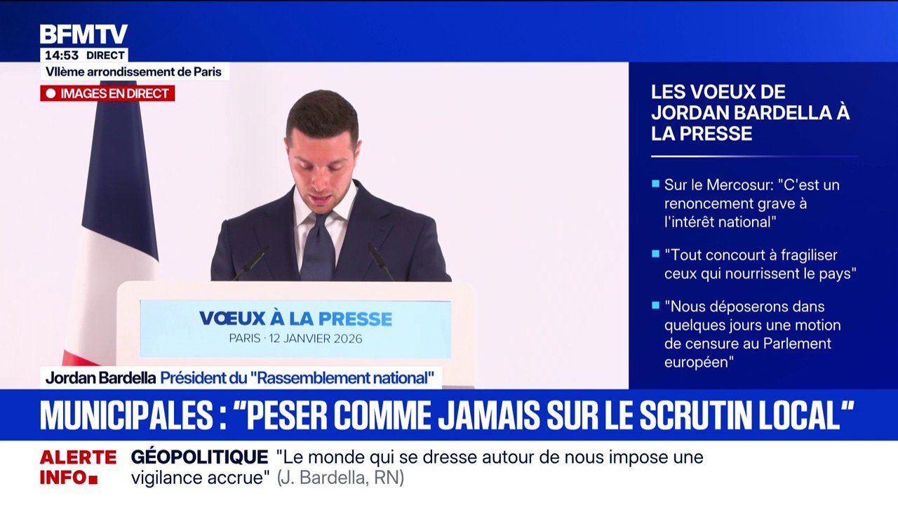 Procès en appel  du RN: "Je veux redire avec force mon soutien total et mon amitié à Marine Le Pen", affirme Jordan Bardella