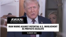 Iran warns against potential U.S. involvement as protests escalate