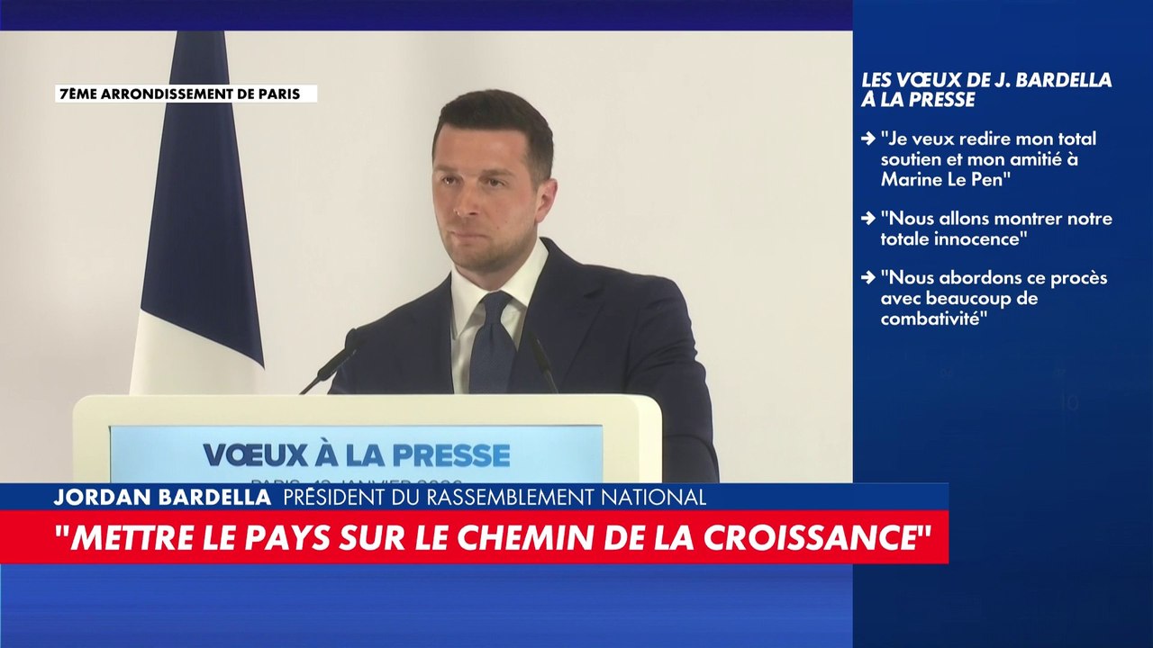 Jordan Bardella : «S'il y a des candidats qui tiennent des propos que je ne partage pas, ils ne porteront pas les couleurs du RN»