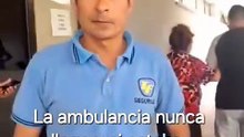 Duras críticas al personal del Hospital Snopek "La ambulancia estaba ahí y nunca llego"