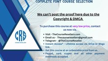 Thecourseresellers.com - Rajeev Mehta Unlock Typography – A Complete Font Course Selection
