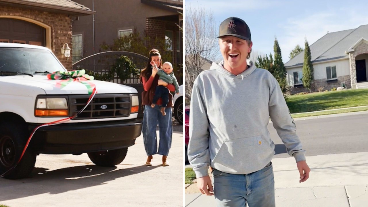 Wife Surprises Husband By Buying Back First Truck To Make Memories With Their Son | Happily TV