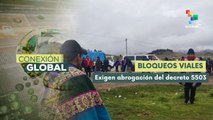 Continúan bloqueos de carreteras en Bolivia pese al acuerdo con la COB