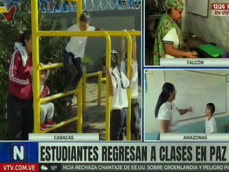 Estudiantes de la U.E. Ciudad Cuatricentenaria disfrutan de actividades recreativas en este inicio de clases