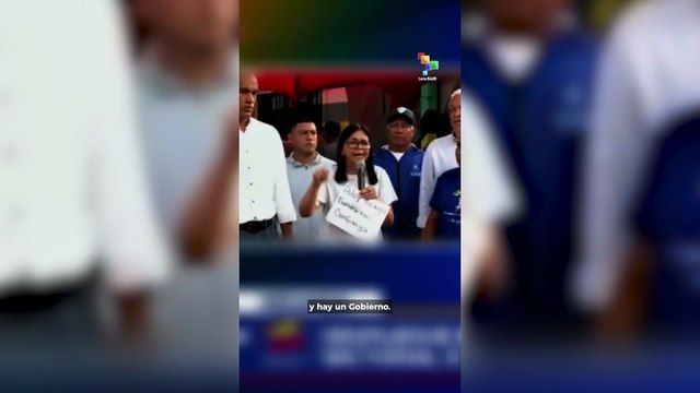 Delcy Rodríguez: Sigamos marchando juntos, sigamos marchando unidos, garantizando la felicidad, garantizando la vida y la paz