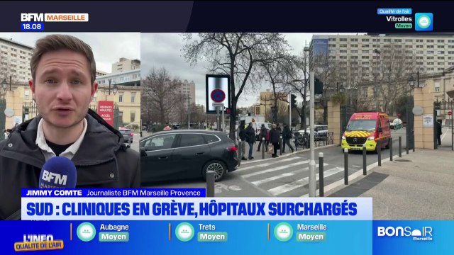 Sud : cliniques en grève, les hôpitaux surchargés