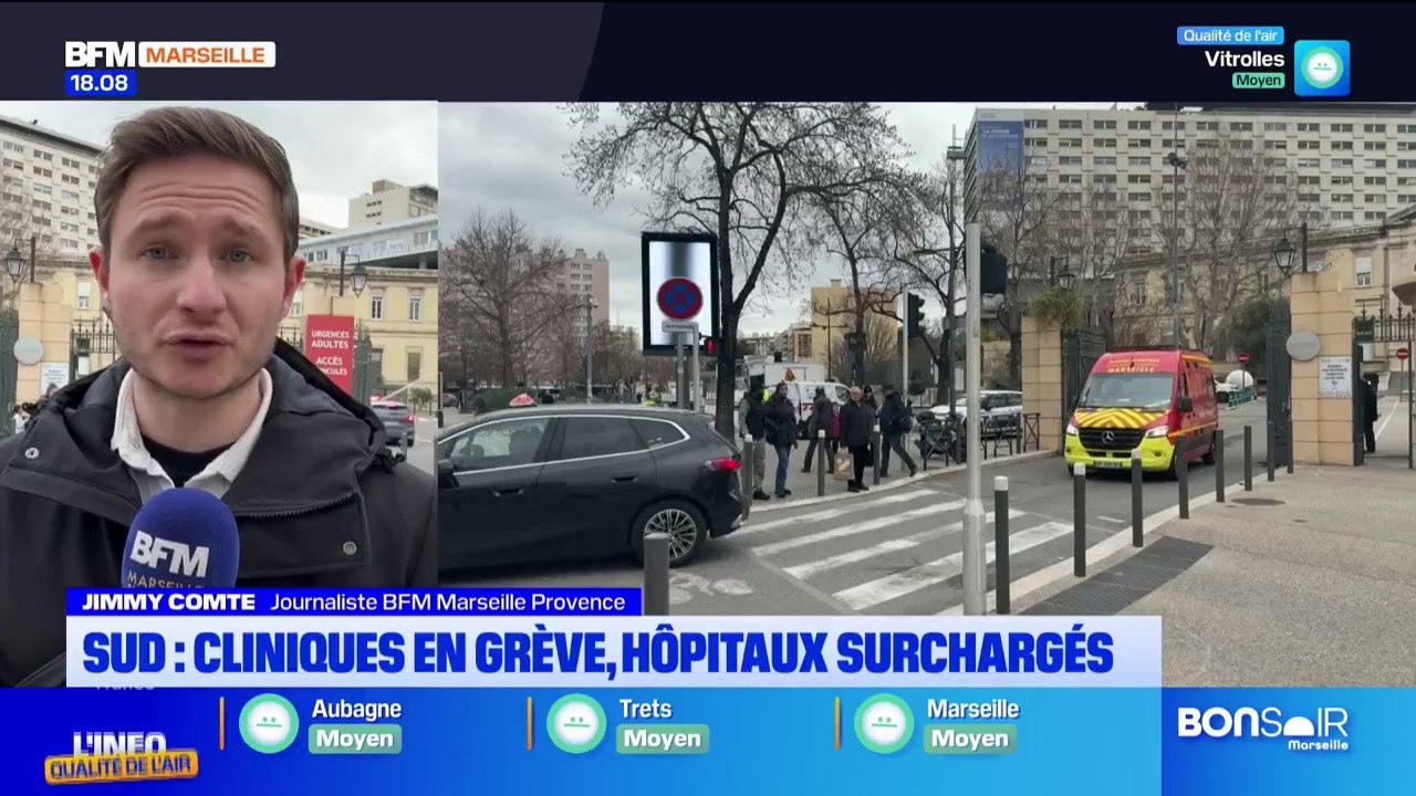 Sud : cliniques en grève, les hôpitaux surchargés