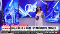 Papa Leão XIV se reúne com María Corina após captura de Maduro | TEMPO REAL