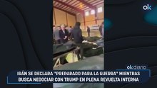 Irán se declara "preparado para la guerra" mientras busca negociar con Trump en plena revuelta interna