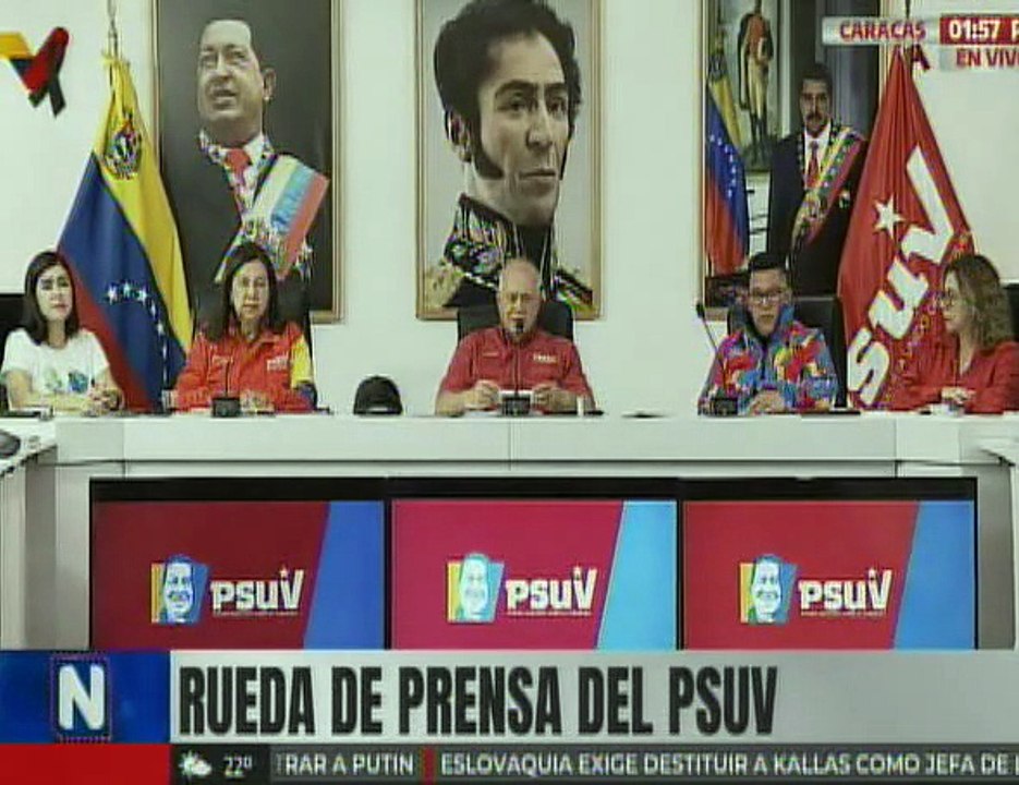 Sec. Gral. Cabello afirma que el regreso del Presidente Nicolás Maduro es la tarea central del PSUV