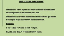 Apprendre l'anglais en français( Learn the future indefinite tense in your native language)
