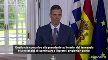Venezuela, Sanchez: continuare a liberare prigionieri politici